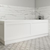 GRADE A1 - 1800mm Matt White Bath Front Panel - Baxenden