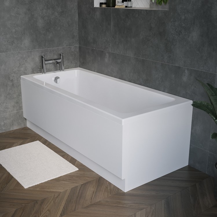 GRADE A2 - Rutland Square Single Ended Bath - 1800 x 800mm