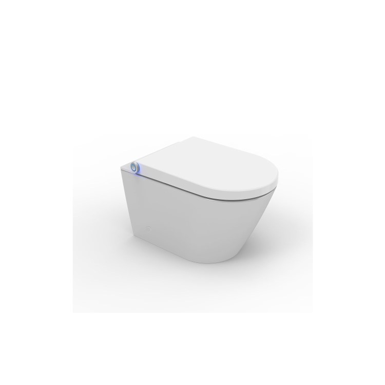 1200mm White Toilet and Sink Unit Right Hand with Smart Bidet Toilet - Agora