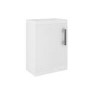 400mm White Cloakroom Wall Hung Vanity Unit with Basin and Chrome Handle - Ashford