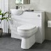 950mm White Toilet and Sink Unit with Round Toilet - Classic