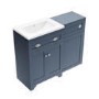 1100mm Blue Toilet and Sink Unit with Traditional Toilet - Baxenden