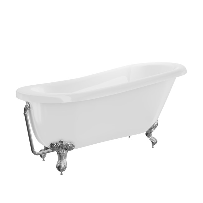 Traditional 1690mm Freestanding Slipper Bath Suite with Toilet & Basin - Park Royal