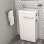 440mm White Cloakroom Vanity Unit with Basin - Virgo