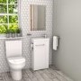 440mm White Cloakroom Vanity Unit with Basin - Virgo