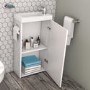 440mm White Cloakroom Vanity Unit with Basin - Virgo