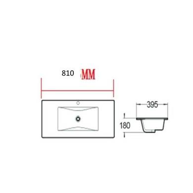 800mm Wood Effect Wall Mounted Vanity Unit and Basin - Ashford