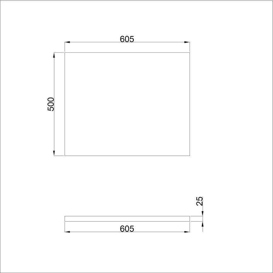 Grade A2 - 600mm White Freestanding Countertop Vanity Unit - Camden