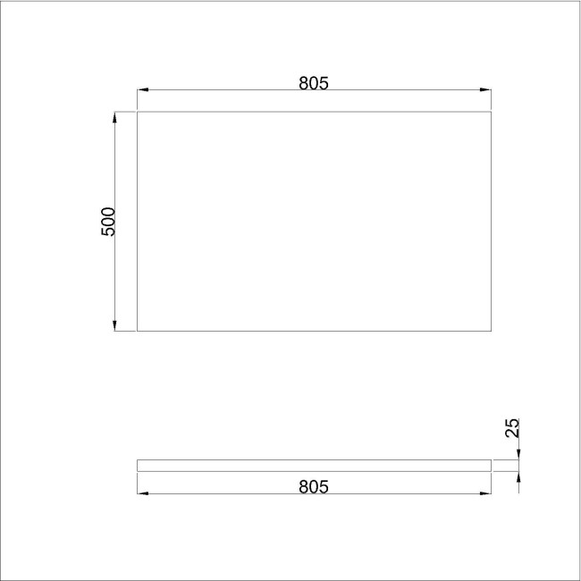 800mm White Freestanding Countertop Vanity Unit with Basin - Camden