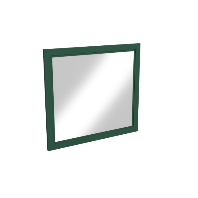 Rectangular Green Bathroom Mirror 750 x 700mm - Camden