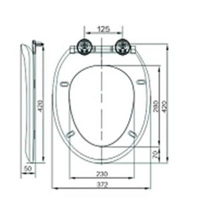 Wall Hung Rimless Toilet with Soft Close Seat - Alcor