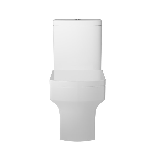 Grade A2 - Close Coupled Rimless Toilet with Soft Close Seat - Ashford