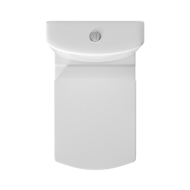 Rimless Close Coupled Toilet and Basin Suite - Ashford