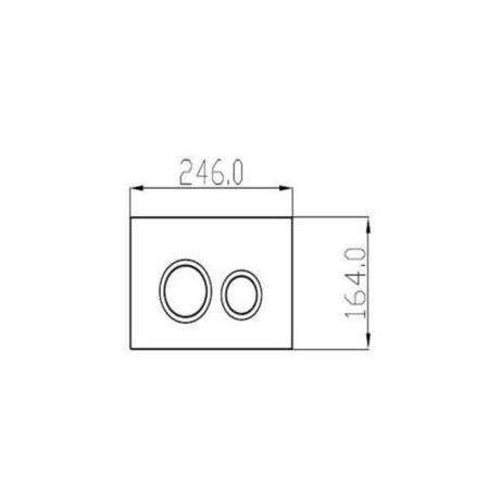 Grade A1 - Wall Hung Rimless Toilet with Soft Close Seat Frame Cistern and Chrome Flush - Santiago