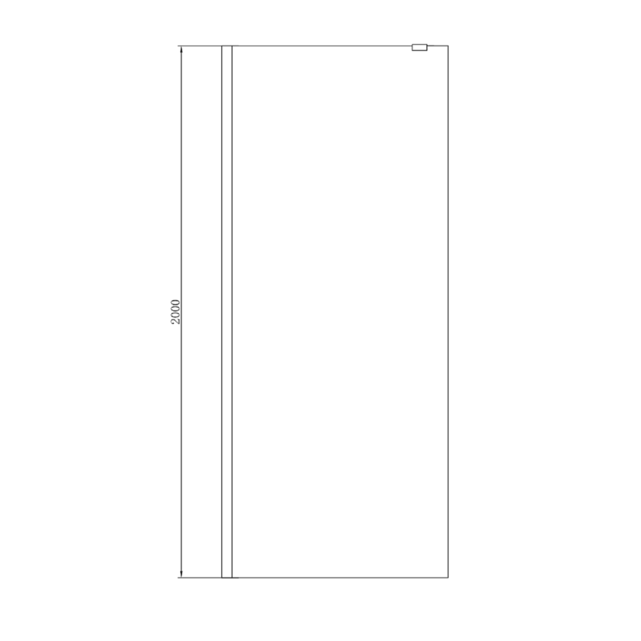 1400x800mm Chrome Walk In Shower Screen with Shower Tray - Corvus