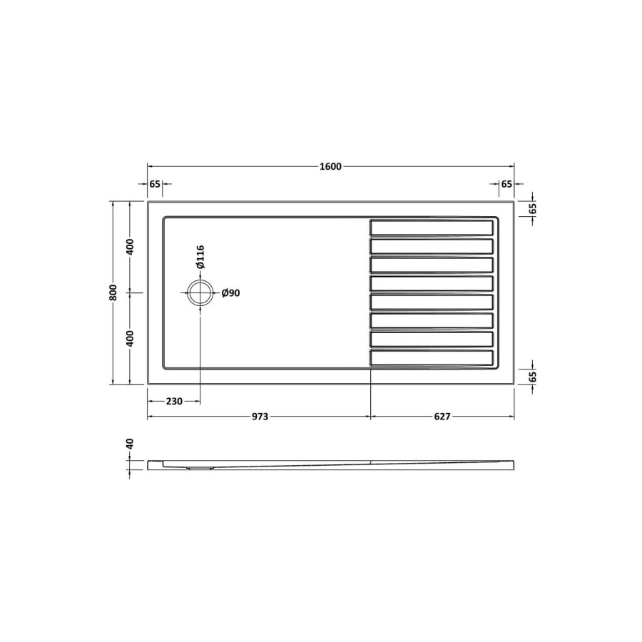 1600 x 800mm Chrome Walk in Shower Enclosure Suite with Ashford Toilet and Basin