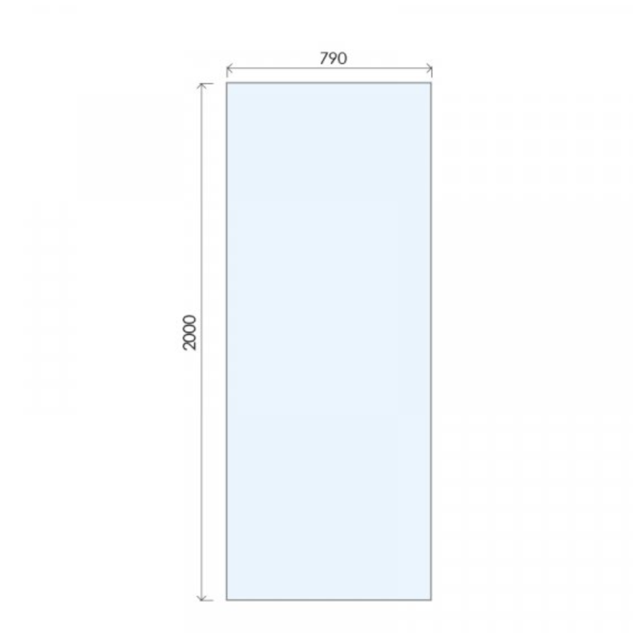 800mm Nickle Shower Screen for Wetroom & Walk In Shower - Live Your Colour