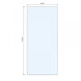 1400x900mm Nickel Wet Room Shower Screen Enclosure with 350mm Flipper Panel - Live Your Colour