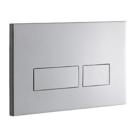 Grade A1 - Brushed Nickel Satin Flush Plate with 1180mm Wall Mounted WC Frame and Dual Flush Cistern