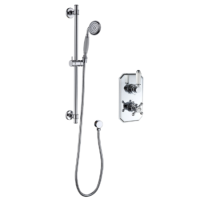 Grade A1 - Chrome Single Outlet  Thermostatic Mixer Shower with Hand Shower - Cambridge