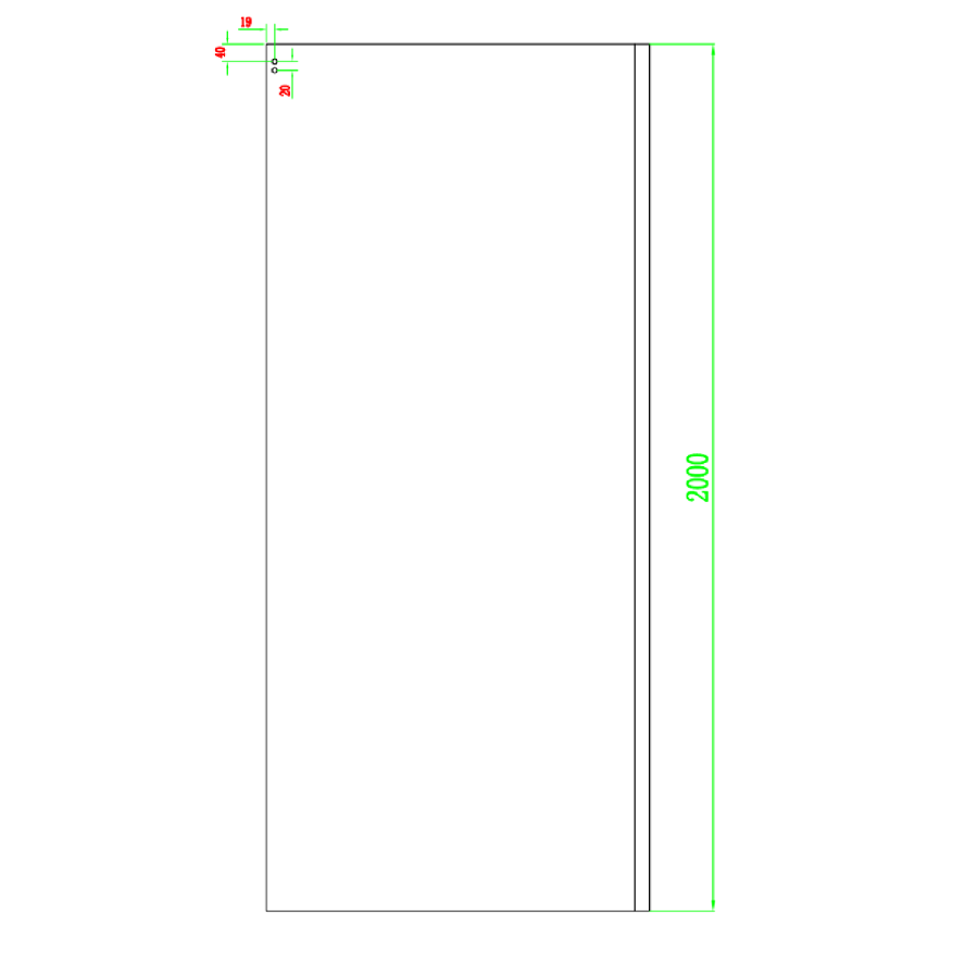 Grade A2 - Chrome 8mm Glass Frameless Rectangular Sliding Shower Enclosure 1200x900mm - Aquila