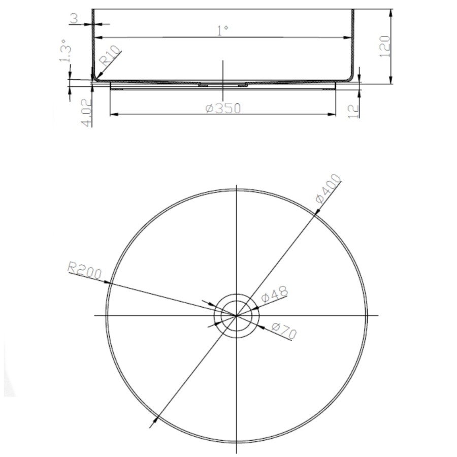 Stainless Steel Brass Round Countertop Basin with Wall Mounted Mixer Tap - Zorah 