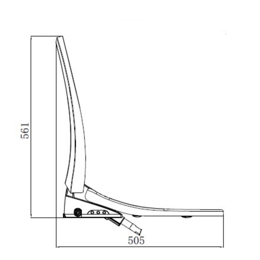 Grade A1 - Wall Hung Toilet with Smart Bidet Toilet Seat - Purificare