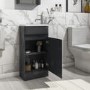 Grade A1 - 410mm Dark Grey Cloakroom Vanity Unit with Basin - Pendle