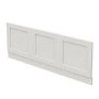 1700mm x 700mm White Wooden Bath Panel Pack - Ashbourne 