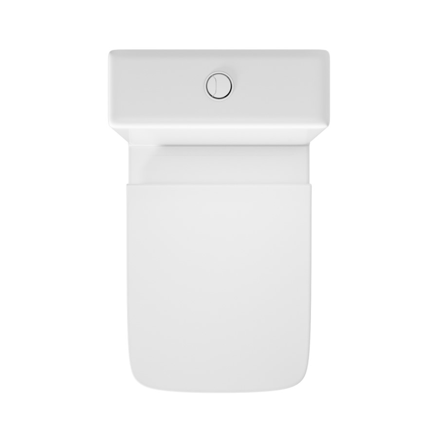 Grade A1 - Close Coupled Rimless Toilet with Soft Close Seat - Boston