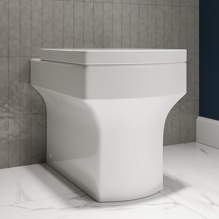 Back to Wall Rimless Toilet and Soft Close Seat - Ashford