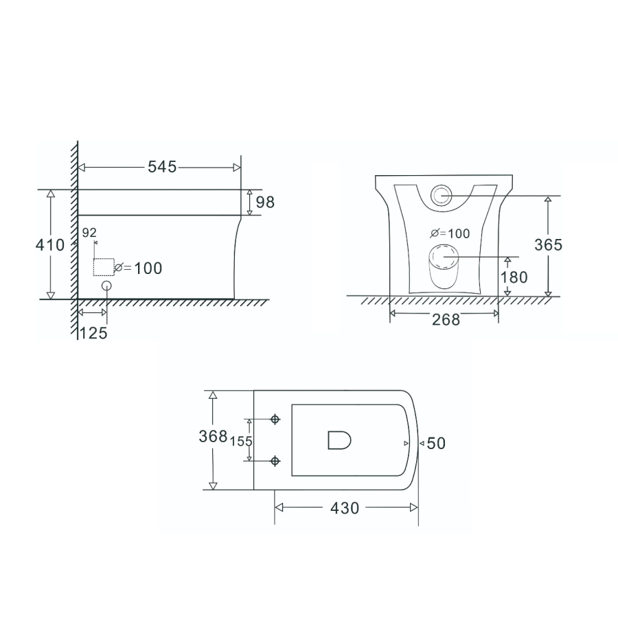 900mm Grey Cloakroom Toilet and Sink Unit with Square Toilet and Chrome Fittings - Ashford