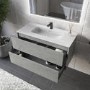 Grade A2 - 1000mm Stone Effect Wall Hung Vanity Unit with Basin - Arragon