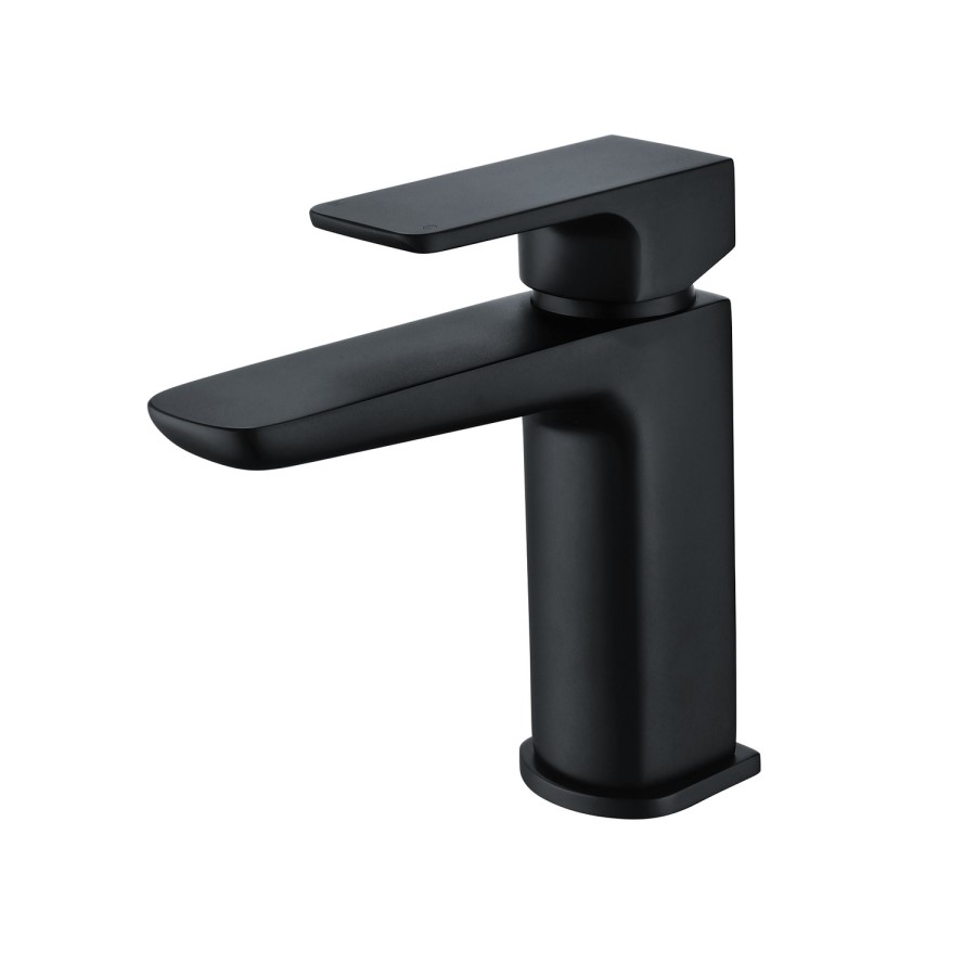 Zana Matt Black Basin Mixer Tap & Freestanding Bath Tap Pack