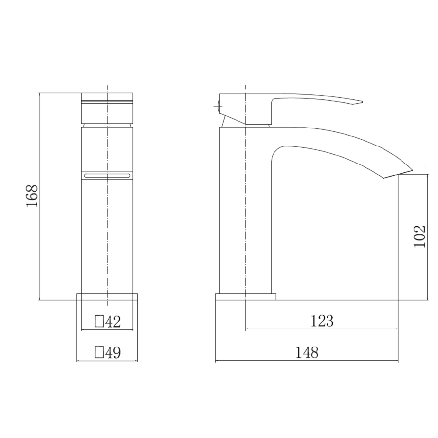 Grade A1 - Matt Black Waterfall Freestanding Tap & Basin Tap Pack - Wave