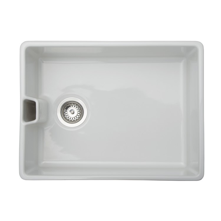 Single Bowl White Ceramic Belfast Kitchen Sink - Taylor & Moore Clara