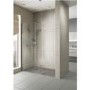 800mm Walk In Shower Screen with 300mm Hinged Return Screen - 8mm Glass