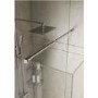 800mm Walk In Shower Screen with 300mm Hinged Return Screen - 8mm Glass