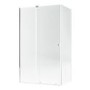 Chrome 8mm Glass Rectangular Frameless Sliding Shower Enclosure 1200x900mm - Denver