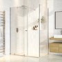 Chrome 8mm Glass Rectangular Frameless Sliding Shower Enclosure 1200x900mm - Denver