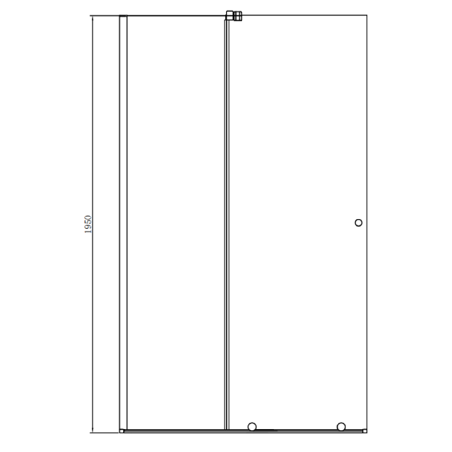 Chrome 8mm Glass Frameless Rectangular Sliding Shower Enclosure 1400x800mm - Denver