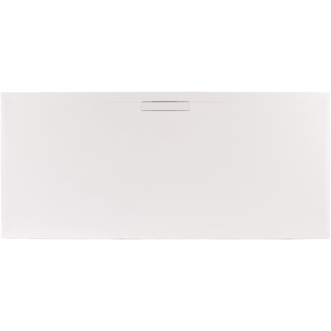 1400x900mm Low Profile Rectangular Shower Tray with Waste - White Stone Resin - Helsinki