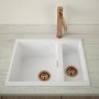 1.5 Bowl White Ceramic Kitchen Sink- Taylor & Moore Esme