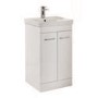 500mm White Freestanding Vanity Unit with Basin - Camborne