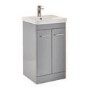 500mm Light Grey Freestanding Vanity Unit with Basin - Camborne