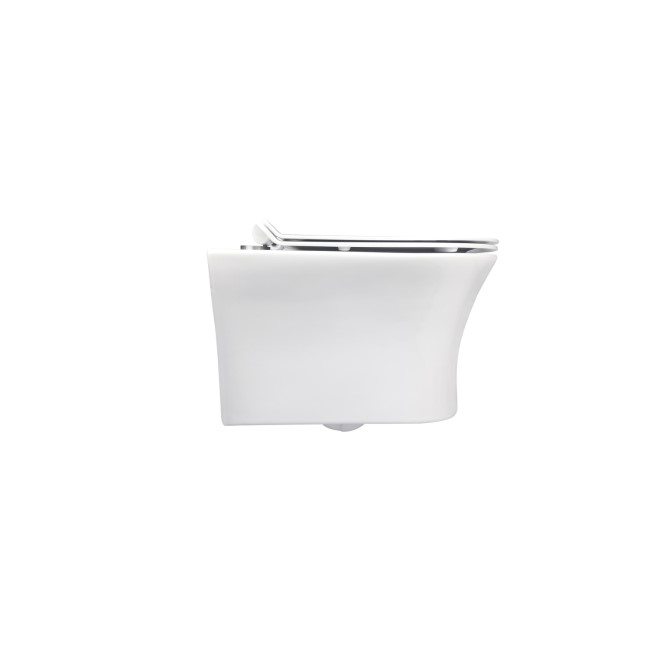 Indiana Wall Hung Toilet 1160mm Pneumatic Frame & Cistern & White Glass Flush Plate