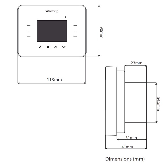 5sqm Electric Underfloor Heating Kit with 3iE Thermostat & Heated Towel Bar - Warmup Sticky Mat