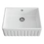 Single Bowl White Ceramic Fluted Beflast Kitchen Sink- Taylor & Moore Lillie