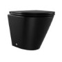 Matt Black Back to Wall Rimless Toilet with Soft Close Seat - Newport