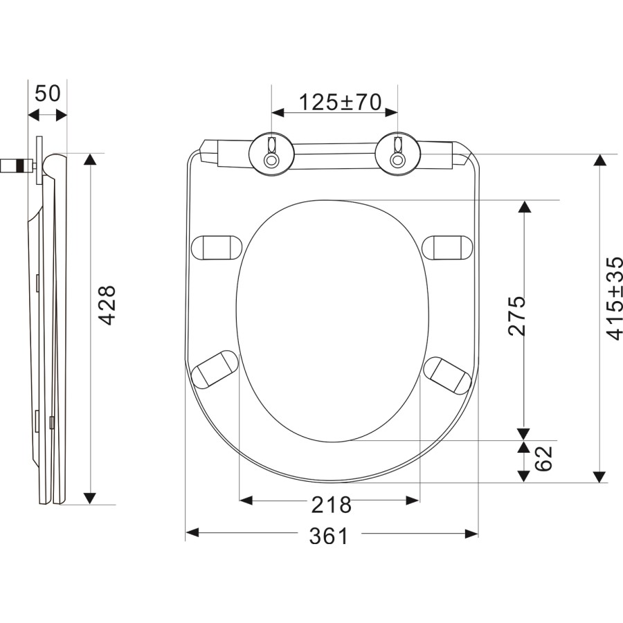 Matt White Wall Hung Rimless Toilet with Soft Close Seat, White Glass Sensor Pneumatic Flush Plate, 820mm Frame & Cistern - Newport